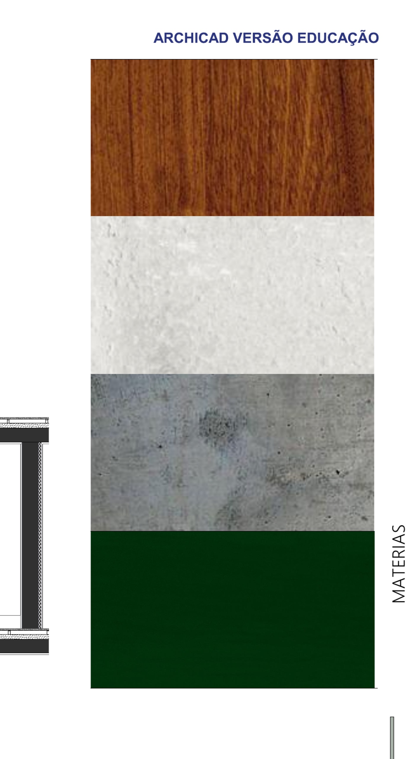 Material board from the portfolio