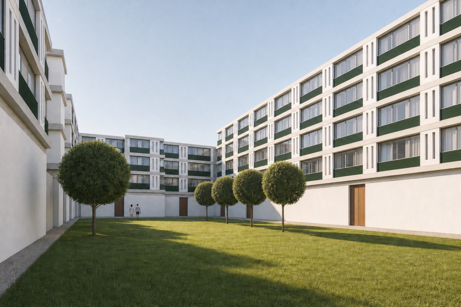 Courtyard garden render