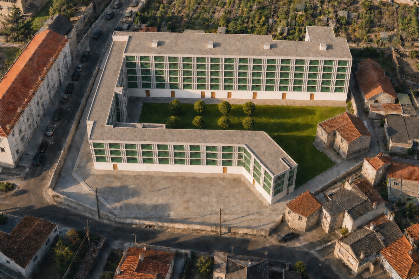 Aerial site render